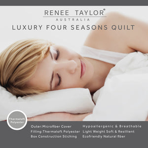 NNEDSZ 400 GSM Luxury All Season Thermaloft Microfiber Quilt by Renee Taylor