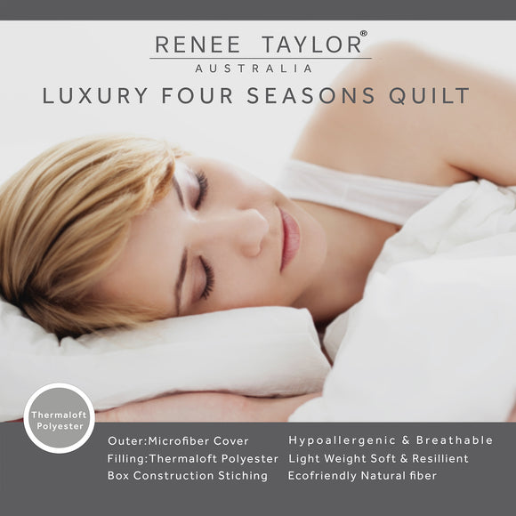 NNEDSZ 400 GSM Luxury All Season Thermaloft Microfiber Quilt by Renee Taylor