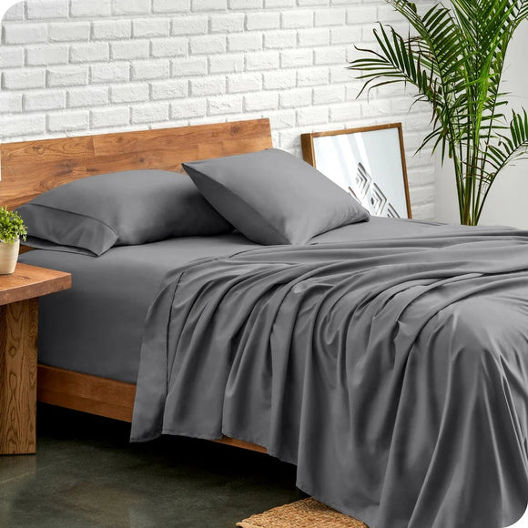NNEDSZ Ddecor Home 1500 Thread count Premium Cotton Blend Granite King Sheet Set by Ddecor Home