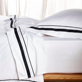 NNEDSZ Cloud 1000 TC Egyptian Cotton White Charcoal Deep Queen Sheet sets by Renee Taylor