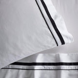 NNEDSZ Cloud 1000 TC Egyptian Cotton White Charcoal Deep Queen Sheet sets by Renee Taylor
