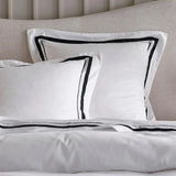 NNEDSZ Cloud 1000 TC Egyptian Cotton White Charcoal European Pillowcase by Renee Taylor