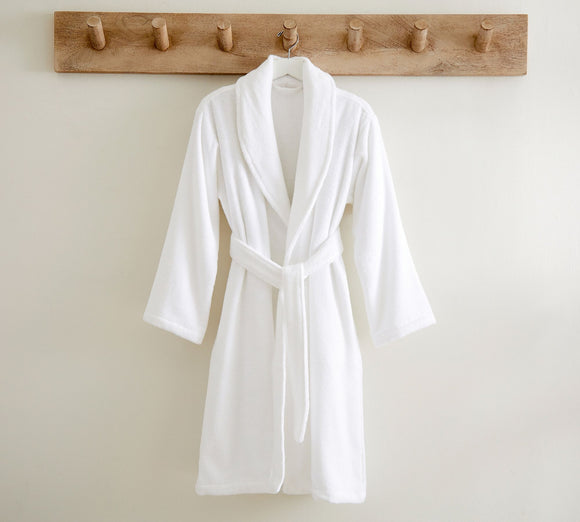 NNEDSZ Chalet Quick Dry Terry Cotton White Large/ Xtra Large Bath Robes by Renee Taylor