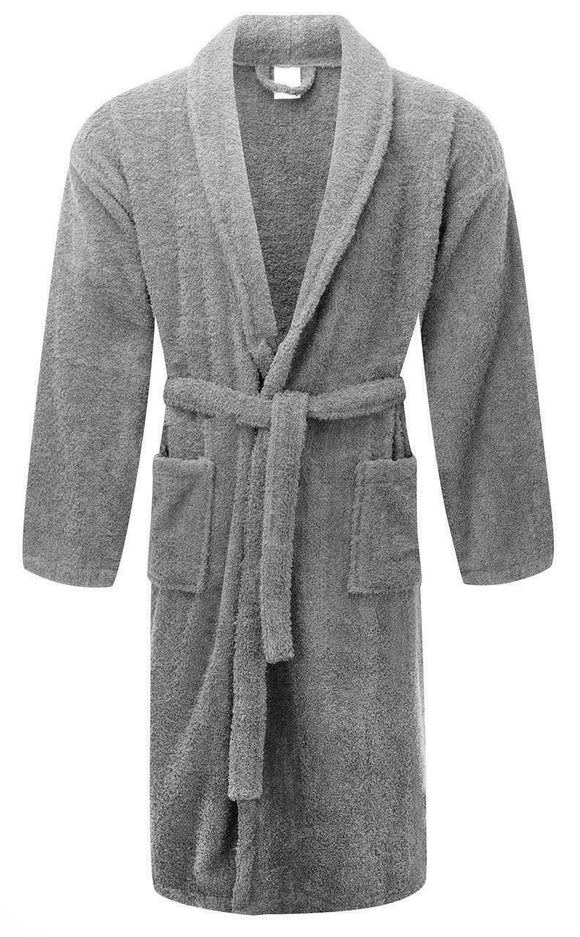 NNEDSZ Chalet Quick Dry Terry Cotton Fossil Small/ Medium Bath Robes by Renee Taylor