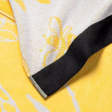 NNEDSZ Renee Taylor 2 Pack Jacquard Velour Large Beach Towel 100 x 180 cms Bee