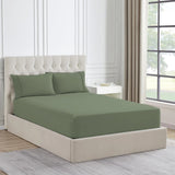 NNEDSZ Ddecor Home 1500 Thread count Premium Cotton Blend Sage King Combo Set by Ddecor Home