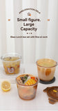 glass soup cup, airtight soup cup, microwave-safe soup cup, office lunch box, sealed food container, glass lunch box, soup container - Navy - Size 750ML-2PCS