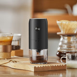 electric coffee grinder, Cliton coffee grinder, ceramic conical burr, portable coffee grinder, rechargeable coffee grinder, espresso coffee grinder, pour-over coffee grinder, Australia coffee grinder - Black - Size set