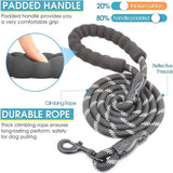 Pink 3-in-1 Tangle-Free Dog Leash for 1-3 Dogs - Heavy Duty Bungee Coupler with Reflective Stitching & Padded Handle
