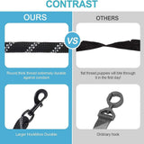 Green 3-in-1 Tangle-Free Dog Leash for 1-3 Dogs - Heavy Duty Bungee Coupler with Reflective Stitching & Padded Handle