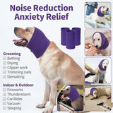 3-Pack Grey Instant Calming Dog Warm Hoods and Ear Covers (S Size) - Anxiety Relief Noise Reduction & Grooming Support, Breathable Full-Head Protection