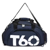 Travel Duffel Bag T60 Duffel Durable Travel Bag Stylish Gym Bag Weekend Bag - Black and yellow - Size 45-25-23CM