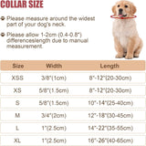 Reflective Dog Collar with Buckle Adjustable Safety Nyl Collars for Small Medium Large Dogs, Pink S
