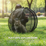 Clearance!360° Panoramic Rolling Cat Playpen - Indoor & Outdoor Safe Enclosure, One-Click Setup & Easy Storage, Breathable & Washable