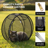 Clearance!360° Panoramic Rolling Cat Playpen - Indoor & Outdoor Safe Enclosure, One-Click Setup & Easy Storage, Breathable & Washable