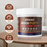 Wood Filler, White Wood Putty | Paintable, Sandable, Furniture Repair Kit for Quickly Fixing Broken and Defective Wooden Furniture - White - Size 500g