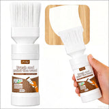 White Touch-Up Paint for Wood,Furniture,Cabinets,Metal,6.35 Oz,2-in-1 | Paint & Primer in One,Waterproof,No Sanding, Fast Drying, Water Based, Multi Surface - White