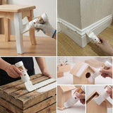 White Touch-Up Paint for Wood,Furniture,Cabinets,Metal,6.35 Oz,2-in-1 | Paint & Primer in One,Waterproof,No Sanding, Fast Drying, Water Based, Multi Surface - White