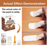 White Touch-Up Paint for Wood,Furniture,Cabinets,Metal,6.35 Oz,2-in-1 | Paint & Primer in One,Waterproof,No Sanding, Fast Drying, Water Based, Multi Surface - White