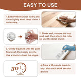 White Touch-Up Paint for Wood,Furniture,Cabinets,Metal,6.35 Oz,2-in-1 | Paint & Primer in One,Waterproof,No Sanding, Fast Drying, Water Based, Multi Surface - White