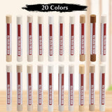 Wood Filler Sticks 20 Colors Repair Wax Sticks Kit Furniture Touch Up Crayons for Repairing Scratches Holes Cracks Wood Floor Tables Cabinets Doors Hardwood(White Series)
