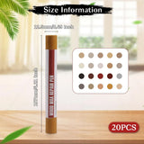 Wood Filler Sticks 20 Colors Repair Wax Sticks Kit Furniture Touch Up Crayons for Repairing Scratches Holes Cracks Wood Floor Tables Cabinets Doors Hardwood(Common Series)