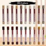 Wood Filler Sticks 20 Colors Repair Wax Sticks Kit Furniture Touch Up Crayons for Repairing Scratches Holes Cracks Wood Floor Tables Cabinets Doors Hardwood(Common Series)