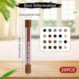 Wood Filler Sticks 20 Colors Repair Wax Sticks Kit Furniture Touch Up Crayons for Repairing Scratches Holes Cracks Wood Floor Tables Cabinets Doors Hardwood(Gray Series)