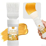 Gold Paint 6.35 Oz, Non-Fading Finish for Art, Wood & Clay Crafts | Long-lasting non-fading metallic finish. Works great on canvas, wood decor, clay crafts and all kinds of art creation