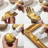 Gold Paint 6.35 Oz, Non-Fading Finish for Art, Wood & Clay Crafts | Long-lasting non-fading metallic finish. Works great on canvas, wood decor, clay crafts and all kinds of art creation