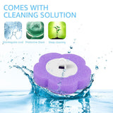 36 Pack Disposable Toilet Bowl Cleaner Wand Refills, 360° Sponge Replacement Heads for Wall Mounted Brush System, Hygienic Deep Cleaning Bathroom Scrubber Pads
