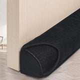 Weighted Door Draft Stopper — Triangular Under-Door Gap Filler for Gaps up to 3", Wind Noise Blocker, Energy Saver for Home Room Essentials - Brown - Size 36in
