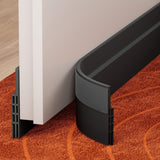 6Pack Door Draft Stopper, Door Sweep, Weather Stripping Seal Self-adhesive silicone under door draft stopper for windows and garages, blocks drafts, noise, light, dust and bugs - Brown - Size 6 Pack