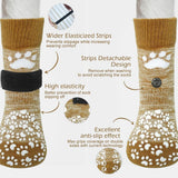Anti Slip Dog Socks to Prevent Licking Paws, Dog Shoes for Hot Pavement, Dog Booties for Small Medium Large Senior Dogs, Traction Control Boots & Paw Protectors for Hardwood Floors - Pink - Size L