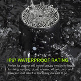 Travel Case Packed, A106 Pro Portable Bluetooth Speaker with Custom Bass Radiator, Brief Design, IP67 Waterproof, Perfect Mini Speaker for Shower, Room, Bike, Car - Black - Size 1.89in*1.54in