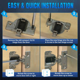 Replacement for 30.310-11.02 Blum Cabinet Hinges, Self Quick Closing 110 & 120 Degree Screw On, 33.3600 Compact 31 & 33 Hinge (Mounting Plate Not Included) Include Wood Screws - Silver - Size 4 PCS