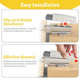 10 Pack Soft Close Motion Damper Mechanism for Full Overlay Hinges, Smooth Slow Straight-Arm, Clip Top Retrofitting Attachment, Cabinet Door Concealed Replacement Hardware Accessories
