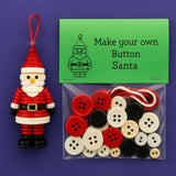 NNEDSZ Christmas gift Christmas Button Ornament - Festive Santa Design Craft Kit （Red Christmas tree）