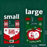 NNEDSZ Christmas gift 4-Pack Christmas Knitted Gift Bags - Small & Big Festive Pouches for Apples, Candies, Christmas Eve Gifting & DecorationProduct（L） 