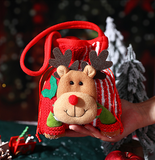 NNEDSZ Christmas gift Festive Aussie Christmas Gift Bags: Cute Reindeer, Santa & Snowman Pouches for Xmas Treats & Gifting（moose） 