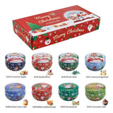 NNEDSZ Christmas gift Aussie Christmas Scented Candle Set – 8-Piece Tin Candles with Festive Scents & Designs for Holiday Cheer