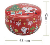 NNEDSZ Christmas gift Aussie Christmas Scented Candle Set – 8-Piece Tin Candles with Festive Scents & Designs for Holiday Cheer