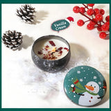 NNEDSZ Christmas gift Aussie Christmas Scented Candle Set – 8 Festive Tin Candles with Unique Scents & Cute Designs for Holiday Gifting