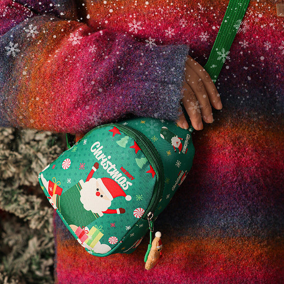 NNEDSZ Christmas gifts Aussie Christmas Sling Bag -Santa-Themed, Adjustable & Compact for Festive Gifting & Styling(green)