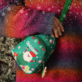 NNEDSZ Christmas gifts Aussie Christmas Sling Bag -Santa-Themed, Adjustable & Compact for Festive Gifting & Styling(green)