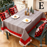 NNEDSZ Christmas gift Christmas Tablecloth - Festive 180x150cm Table Cover for Holiday Dining & Home Decor（B）