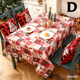 NNEDSZ Christmas gift Christmas Tablecloth - Festive 180x150cm Table Cover for Holiday Dining & Home Decor（E）