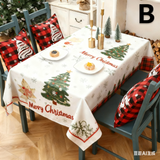 NNEDSZ Christmas gift Christmas Tablecloth - Festive 180x150cm Table Cover for Holiday Dining & Home Decor（F）