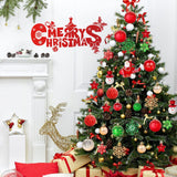 70-Pack Shatterproof Christmas Ornament Set for Tree, Holiday Party Decor, 70Pcs (Red and green)