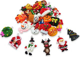 NNEDSZ 30pcs Mini Christmas Ornaments for Mini Tree Decorations Small Christmas Ornaments Resin Miniatures for Craft Christmas Decor